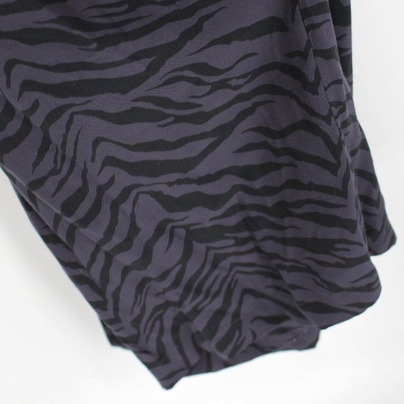 Rails Callan Charcoal Tiger Striped Wide Leg Belted Jumpsuit Small Cropped Pants - Picture 7 of 9